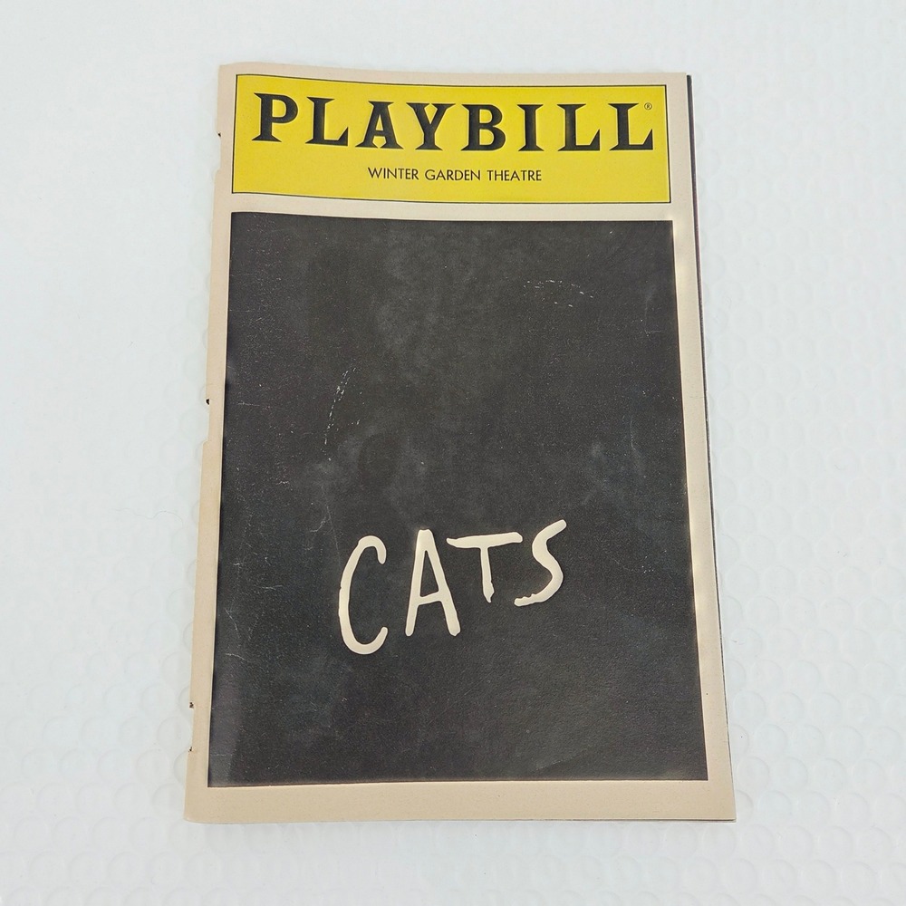 Cats Playbill Winter Garden Theatre Broadway 1983 Vintage Program Collectible